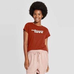 70s Inspired Cultivate Love Vintage Looking Women’s Tee Universal Thread Small
